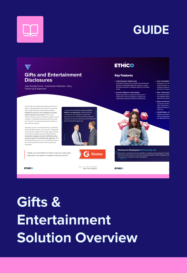 Gifts & Entertainment Solution Overview