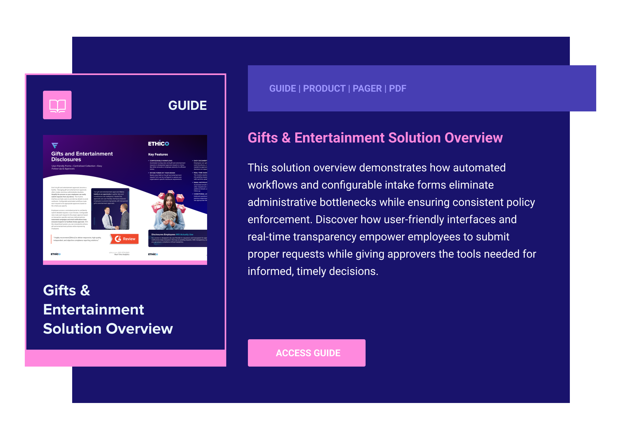 G&E Solution Overview